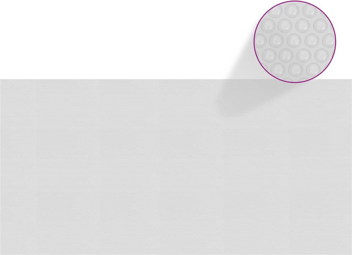 Furniture Limited - Zwembadfolie solar drijvend 975x488 cm PE grijs