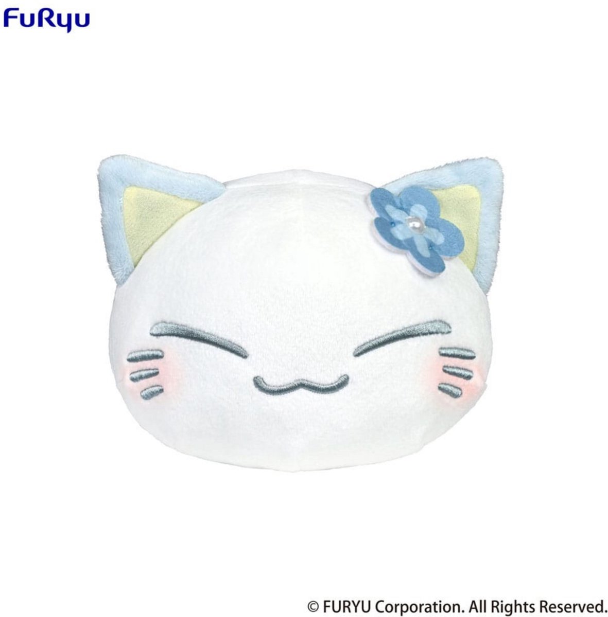 Furyu Nemuneko Cat Knuffel Figure Blue 18 cm Knuffeles