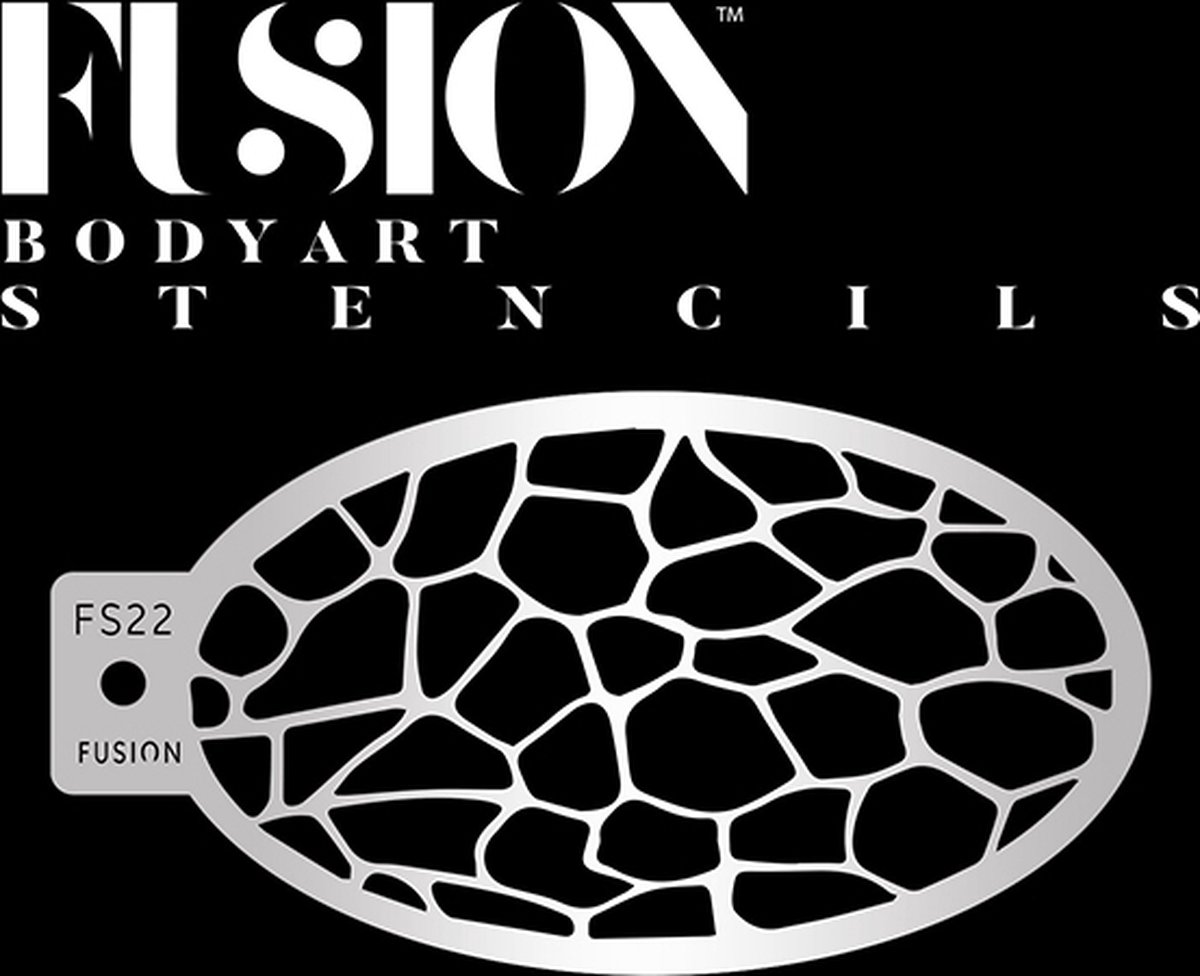 Drakenschubben Schmink Stencil