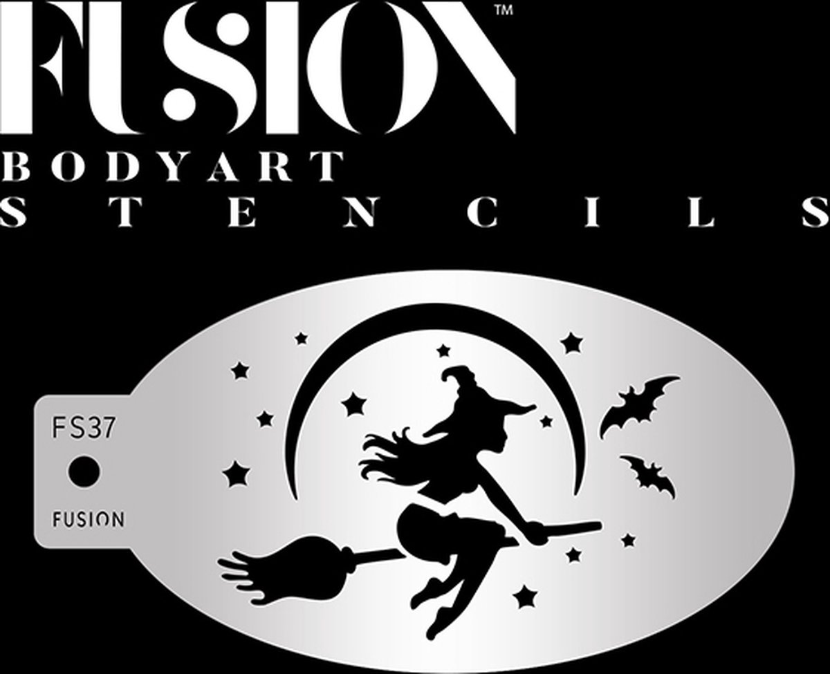 Heks & Bezemsteel Schmink Stencil