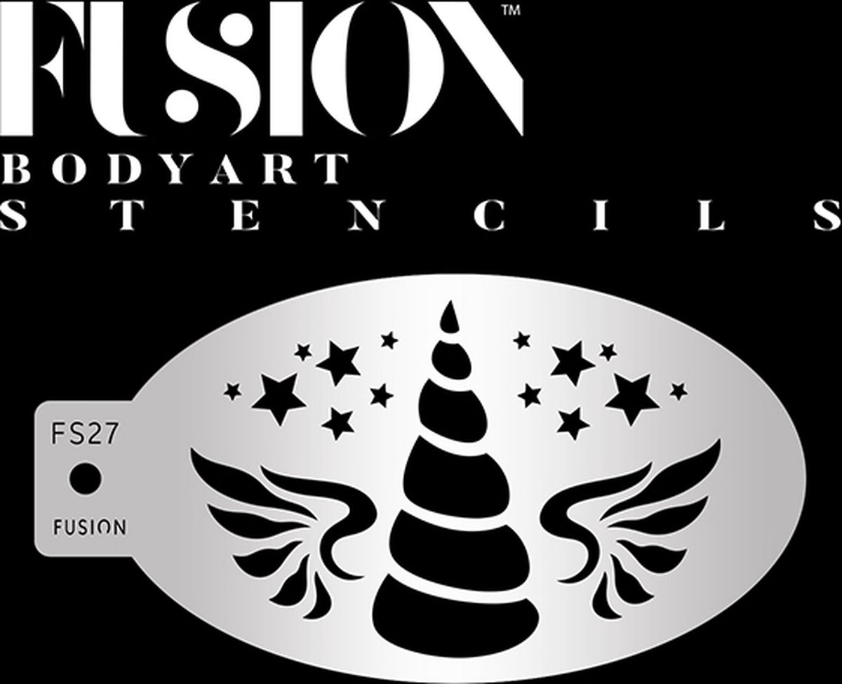 Magische Eenhoorn Schmink Stencil