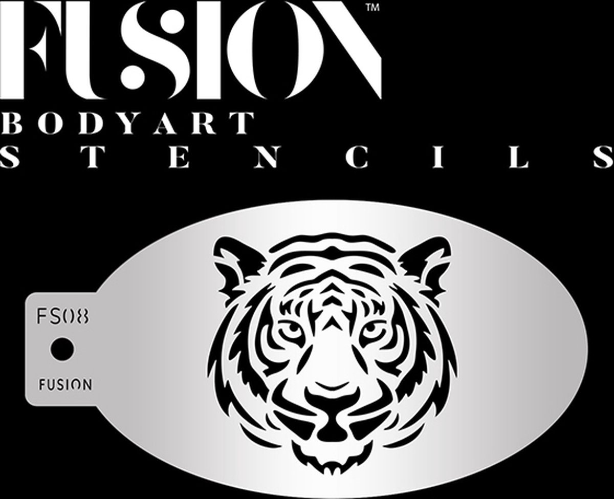 Majestic Tiger Schmink Stencil