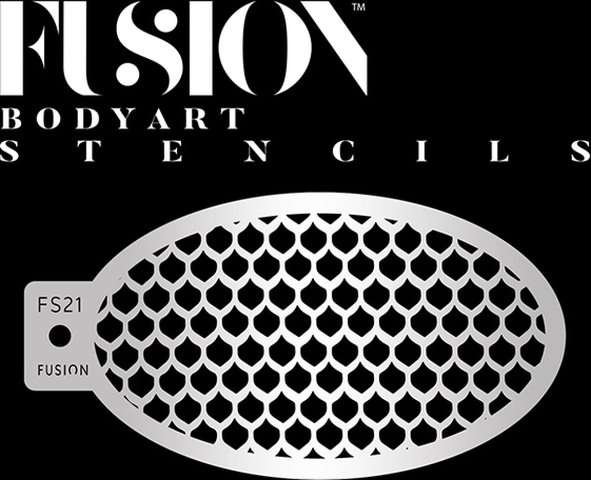 Zeemeermin Vis Schubben Schmink Stencil