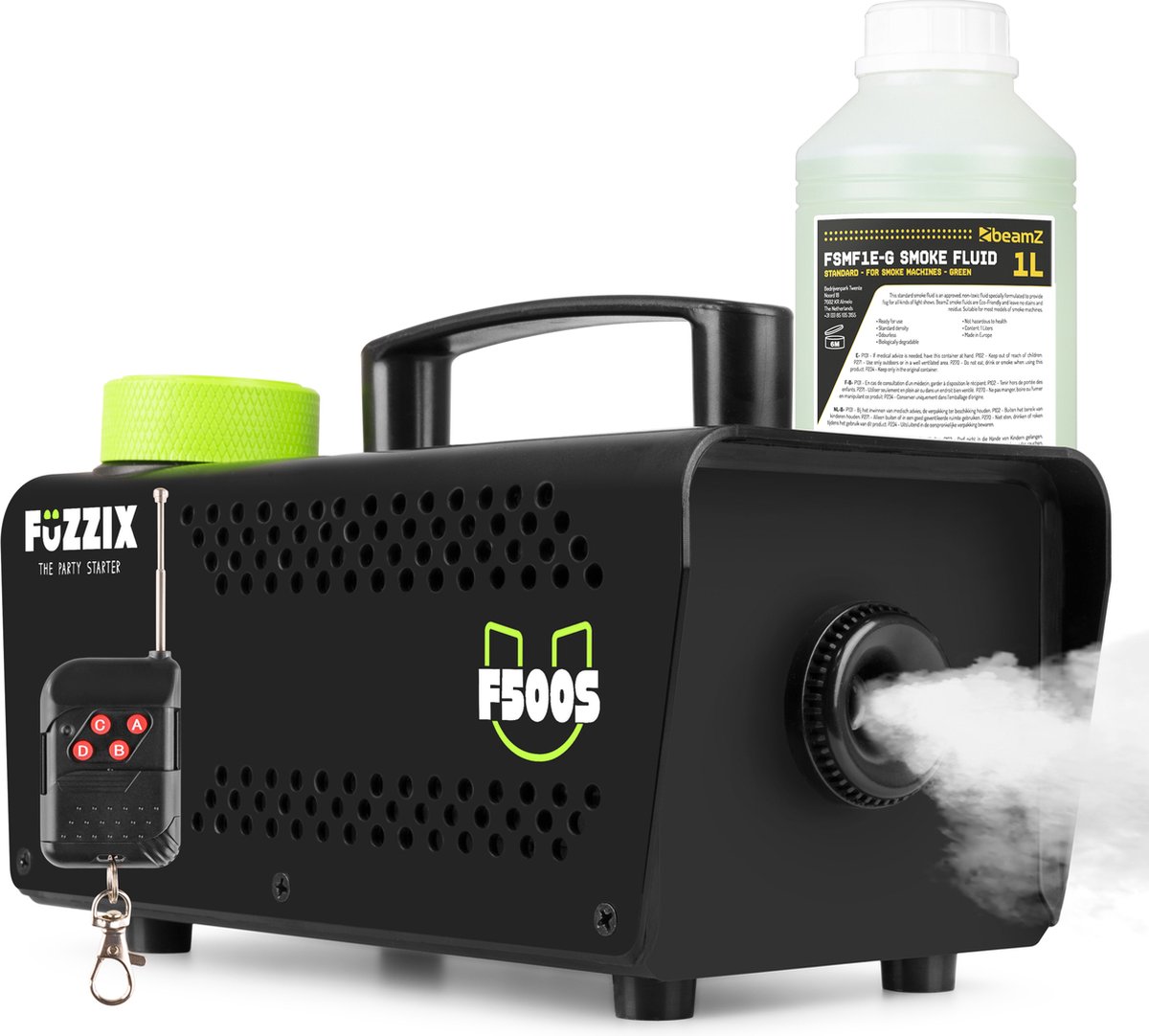 Party   -   F500S - Met 1 liter rookvloeistof en draadloze afstandsbediening - 500W