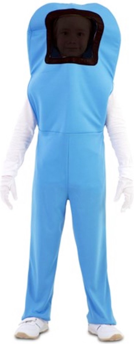 Kinderkostuum blauwe astronaut (122-138 cm) - maat L