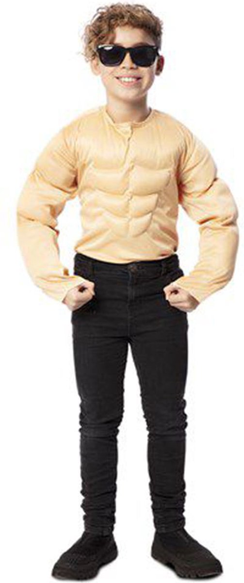 Kindermaat T-shirt sterke man (122-138 cm) - maat L