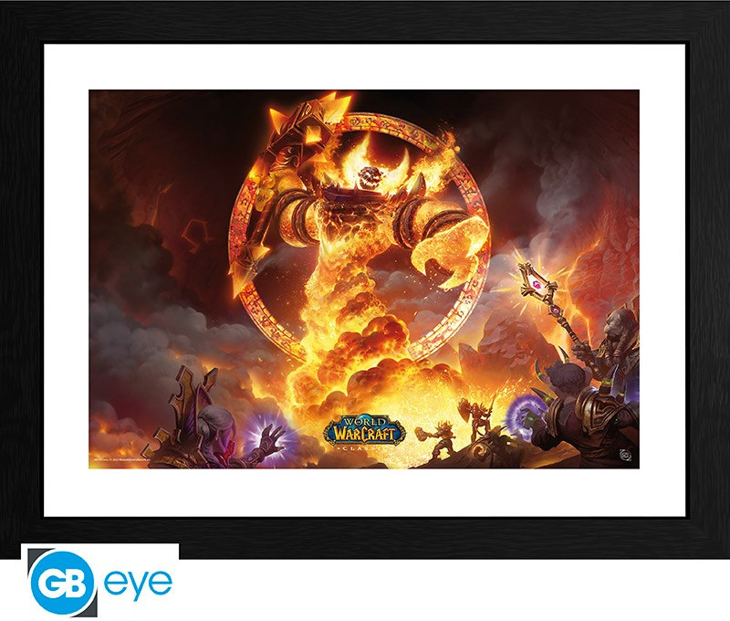 World of Warcraft Framed Print - Ragnaros (30x40cm)