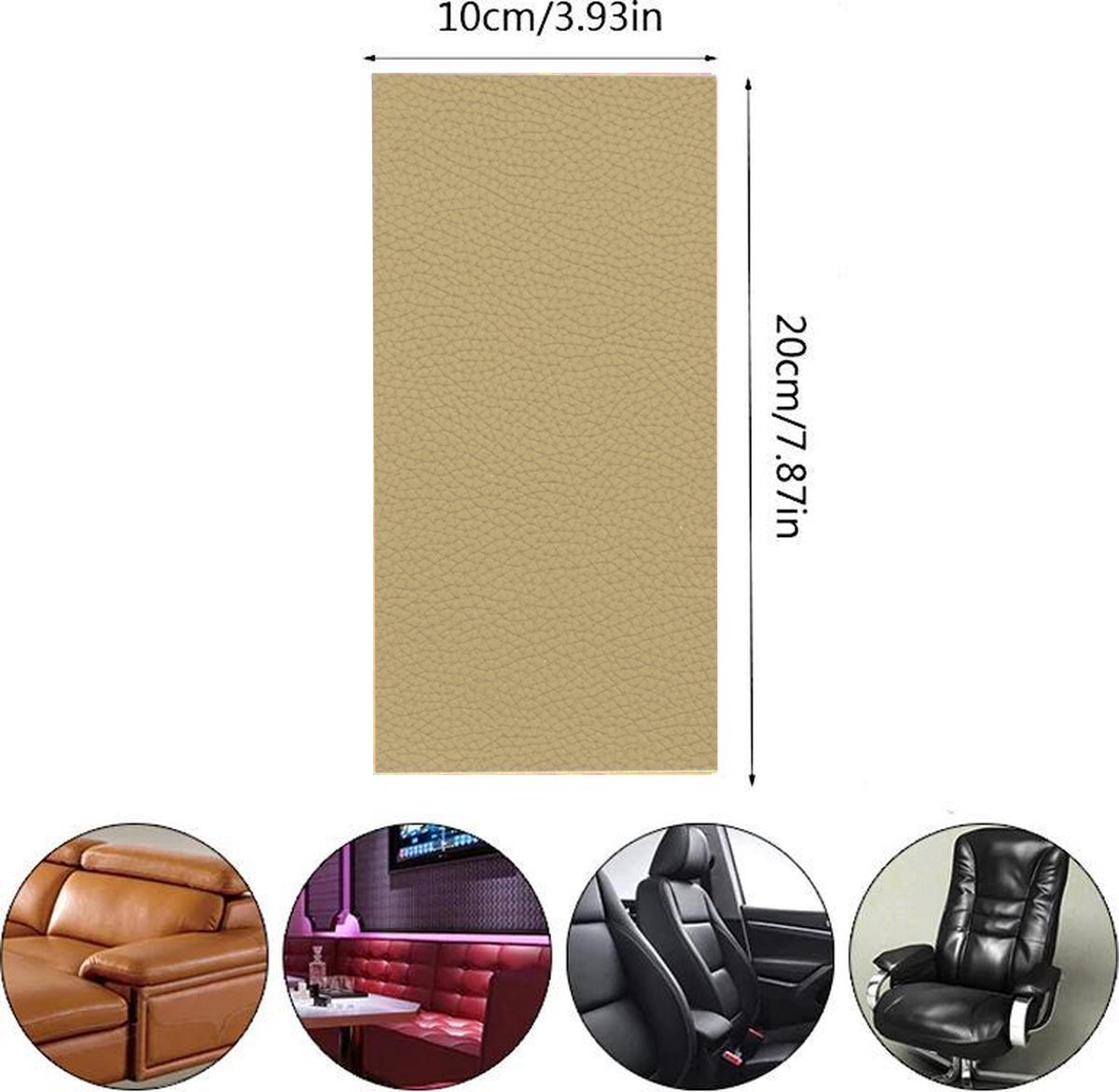 Badgehouder met trekkoord 60 cm - clip - afrolmechanisme - PU leder horizontaal zwart