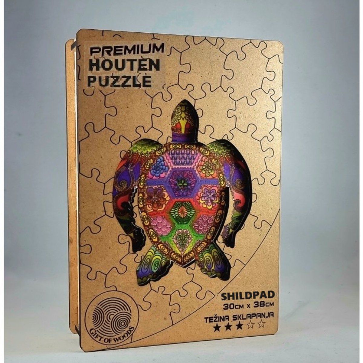 Houten Legpuzzel GIFT OF WOODS - SCHILDPAD