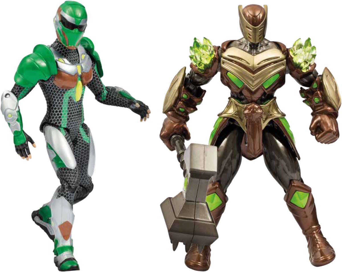 Figurendoos - GORMITI - Scion en Gormiti geassocieerd met Aarde - Glen en Rockard - 15 cm - Vanaf 4 jaar - GRV193