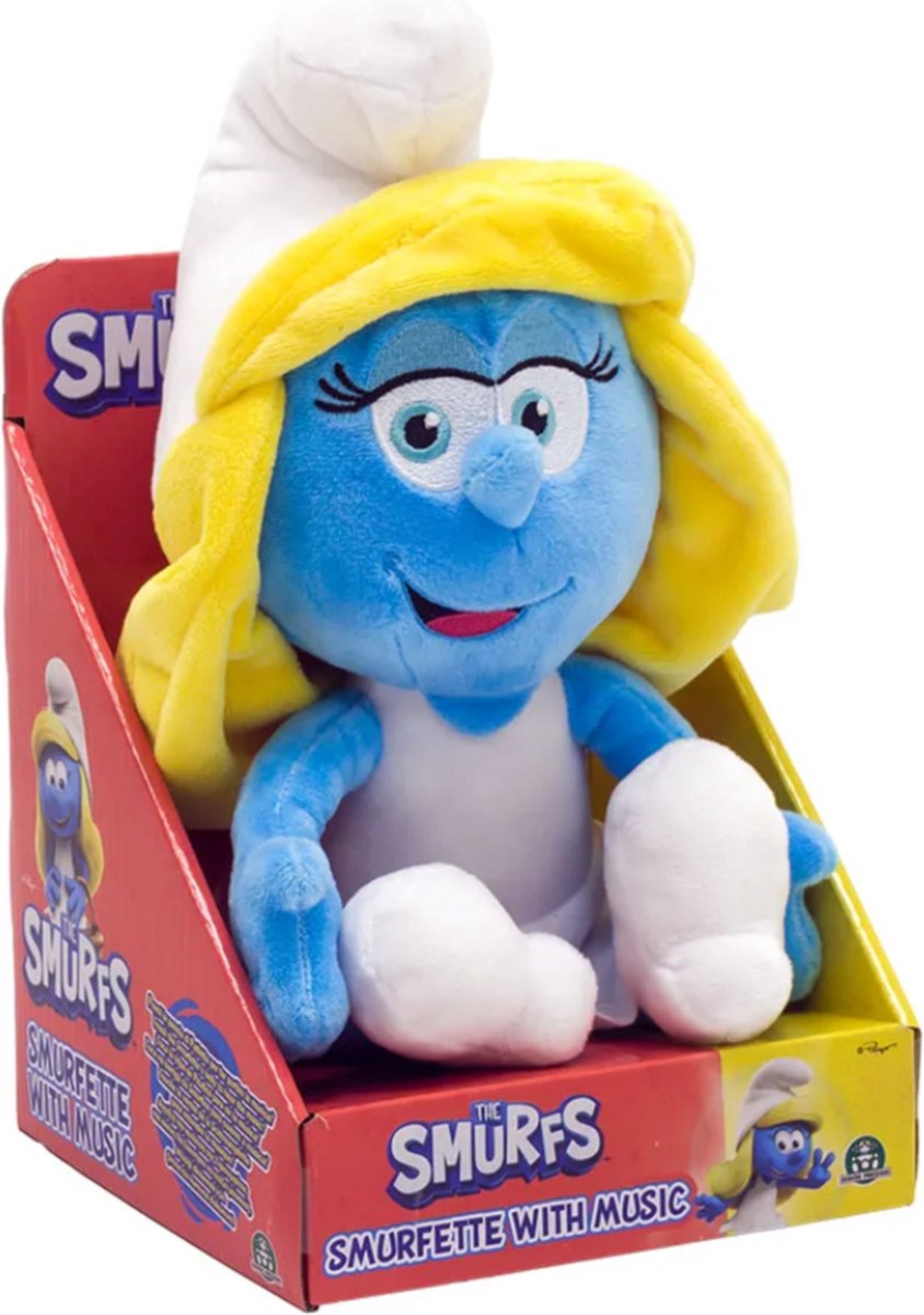 Smurfin knuffel - 30 cm met smurfen melodie - De smurfen