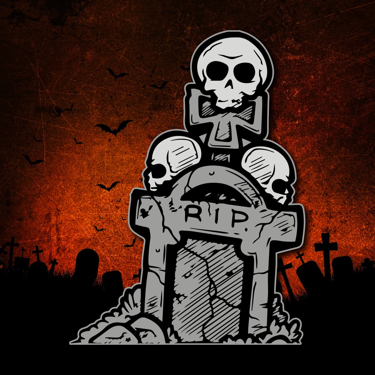 GR - Halloween - Grafsteen - Decoratie