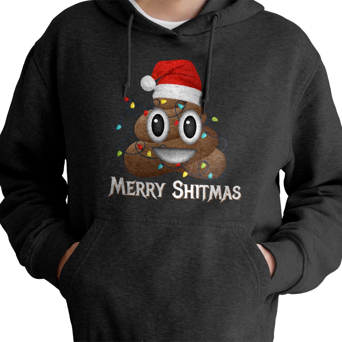 Kerst Transfer - Strijktransfer - Teckel - Merry Shitmas - Kersthoodie