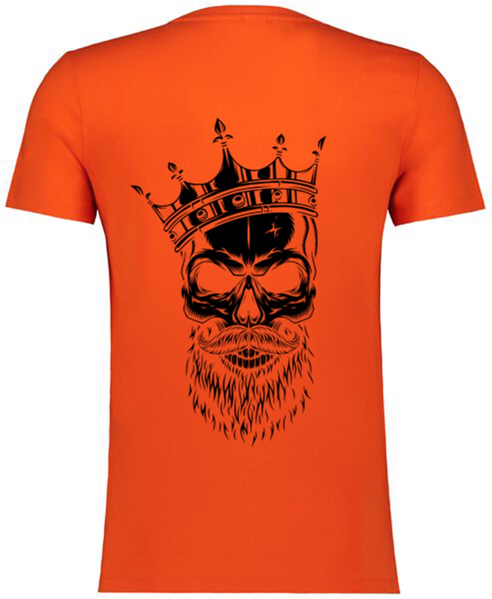 Koningsdag Transfer - Strijktransfer - SkullKing - Koningsdag shirt - Koningsdag hoodie - Oranje