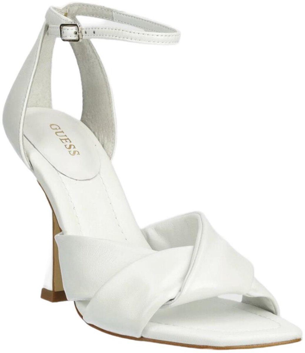 GUESS Hyson Dames Sandalen Wit met Enkelband, Comfort Inlegzool - Maat 36