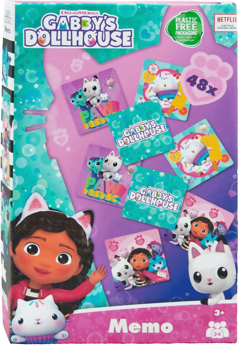 Gabbys Poppenhuis educatief memo spel voor kinderen - memory game.