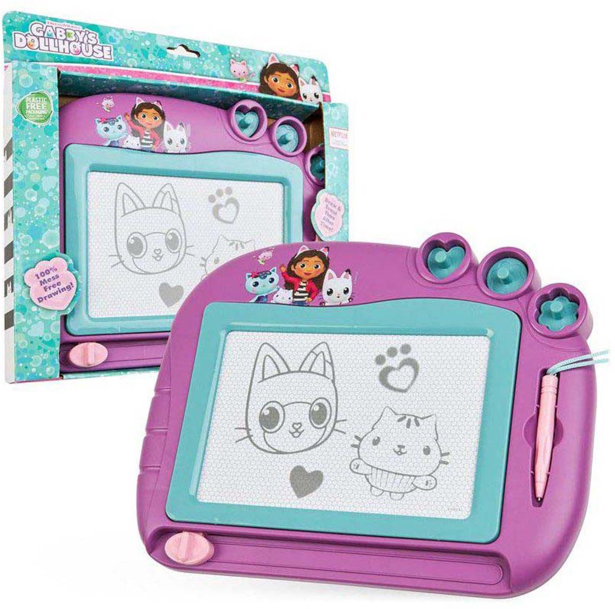 Magnetisch tekenbord Gabbys Poppenhuis speelgoed multi kleuren.