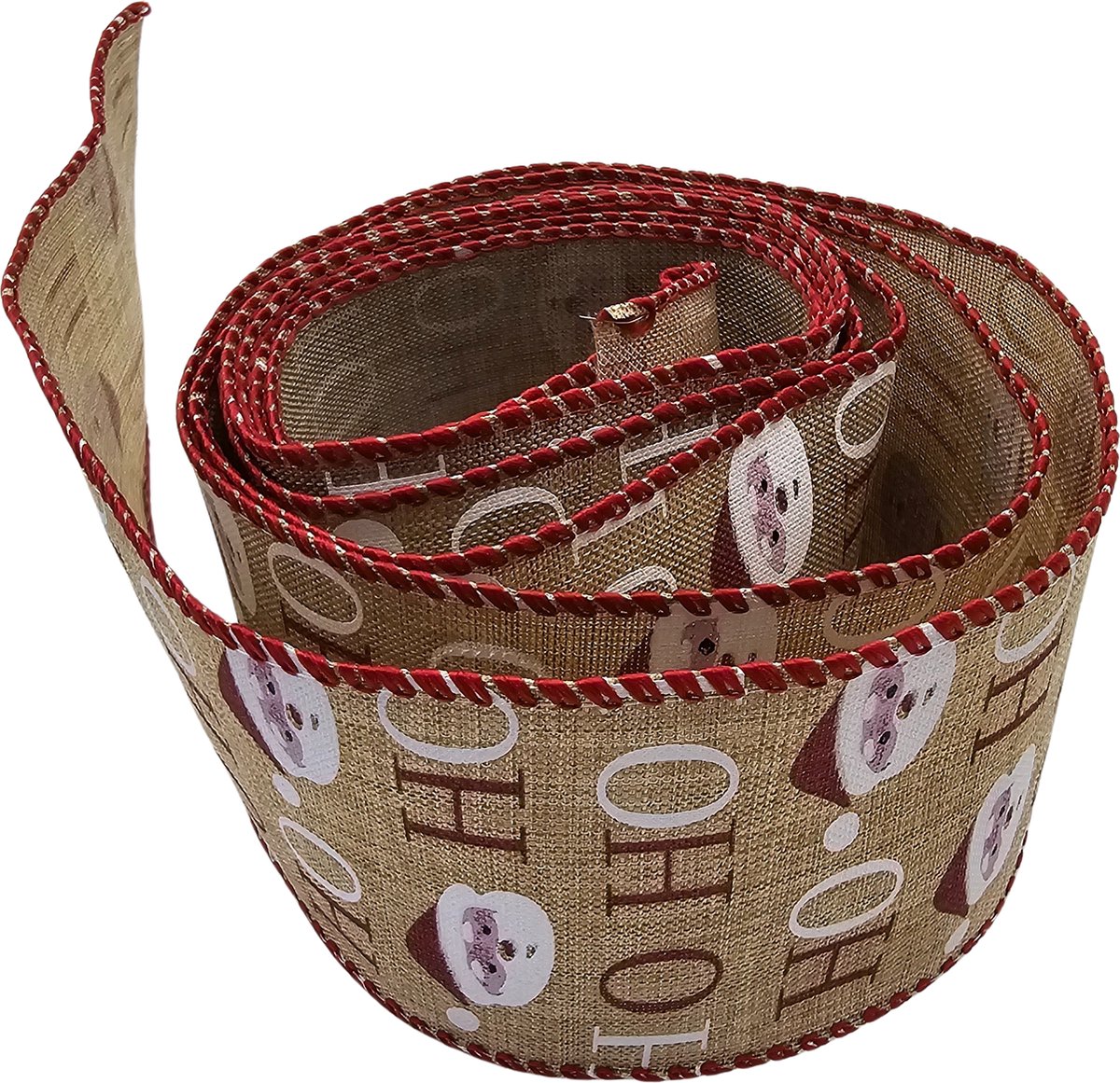 Gadgetpoint - Boomversiering - Versiering - Lint - Kerstman Ho Ho Ho - Kerst - Kerstmis - Christmas - Xmas - 2m - Kerstman