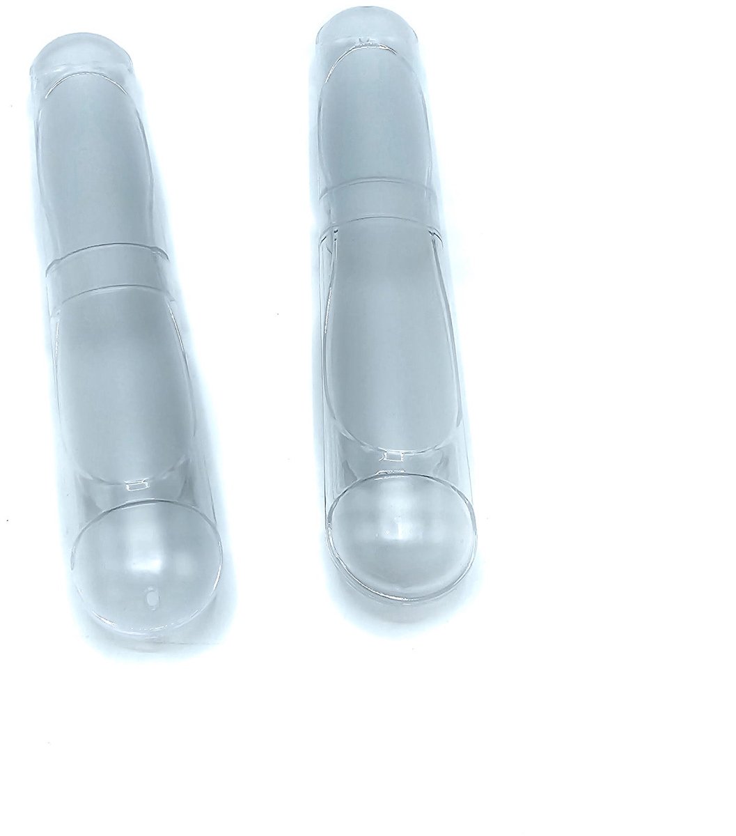   - Tandenborstel houder - Opbergdoosje - Koker - Opbergkoker - Transparant