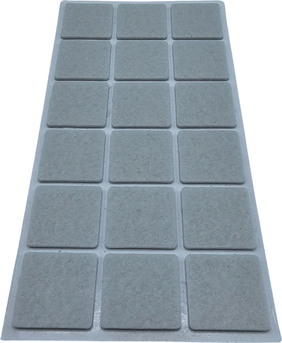   - Zelfklevend Meubelvilt - Antislip & Antikras Meubelonderzetters - Vloerbeschermers - Vierkant 8 stuks - Wit