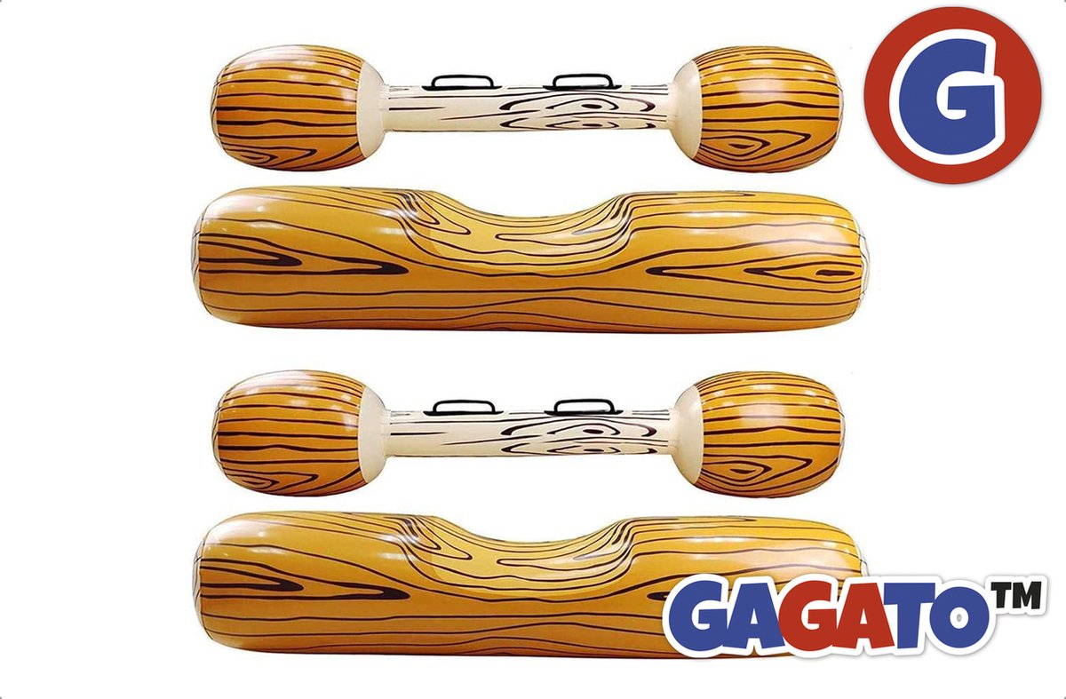 GAGATO Zwembad Spel 4-delig - Opblaasbaar Waterspeelgoed - Inflatable Boomstam Zwembad Speelgoed