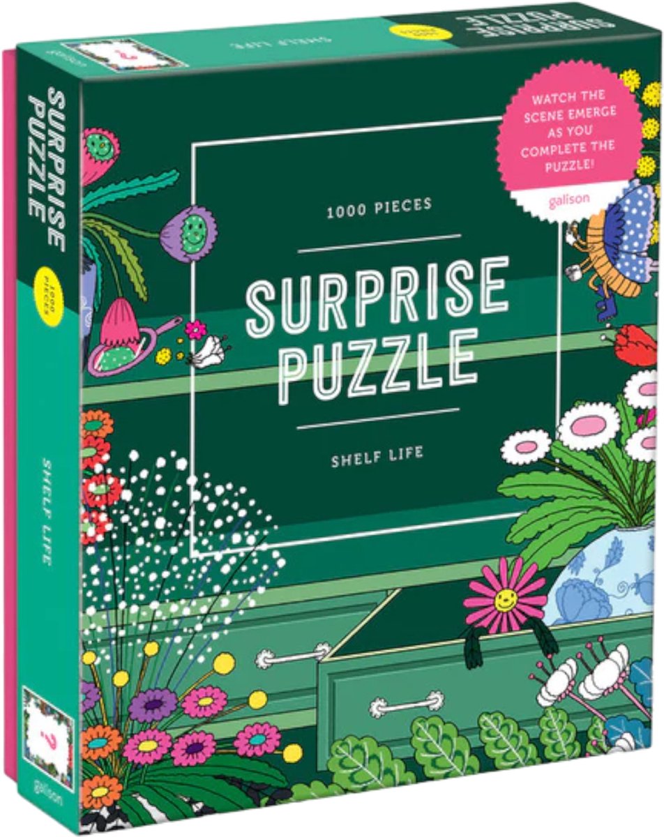 Galison - Verrassingspuzzel Shelf Life (1000 stukjes)