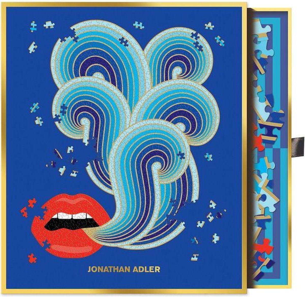 Jonathan Adler 750 Piece Lips Shaped Puzzle