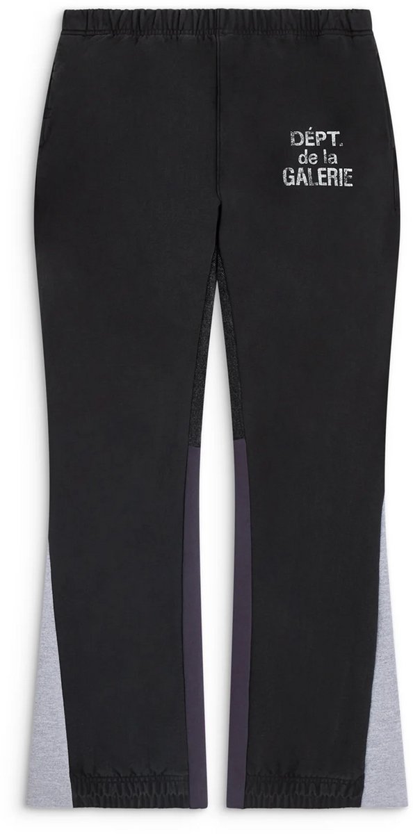 Gallery Dept. French Logo Flare Sweatpants Vintage Black.