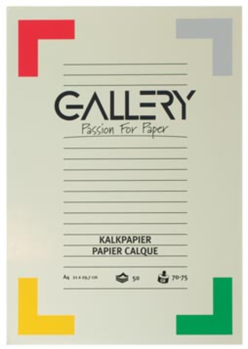 Gallery kalkpapier A4 - 50 vellen