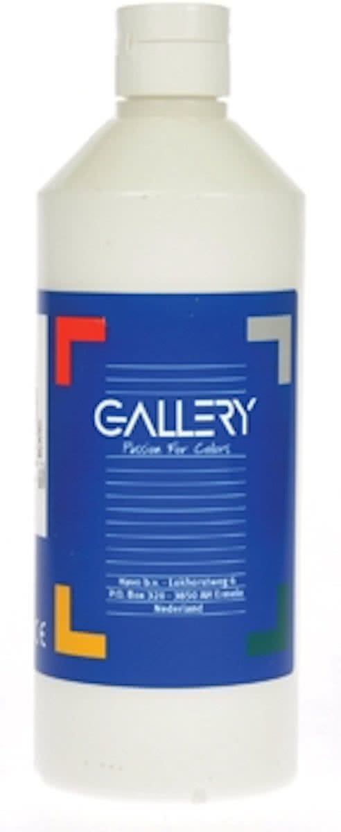Gallery plakkaatverf flacon van 500 ml wit