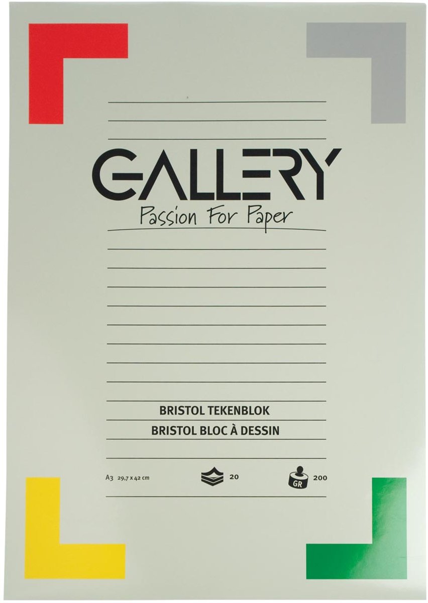 TEKENBLOK BRISTOL 42X29,7 20BL