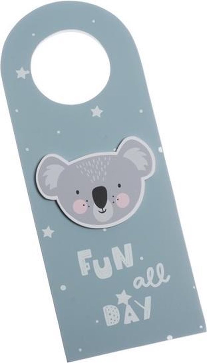   Deurhanger Koala Junior 17 X 5 Cm Hout Groen