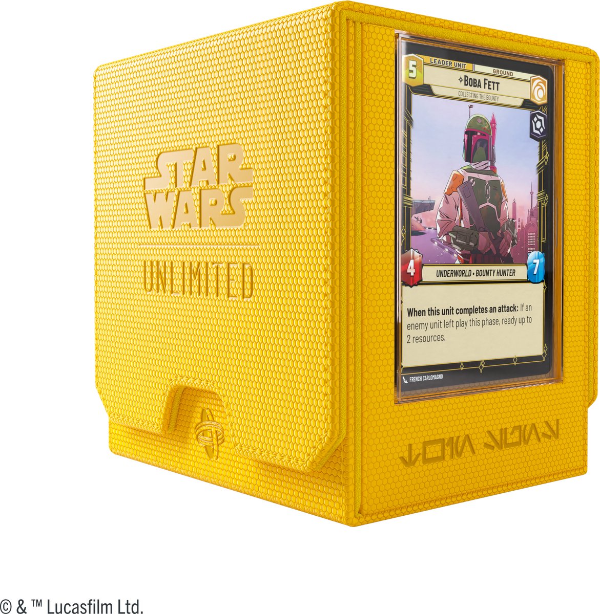Star Wars Unlimited Twin Suns Deck Pod Geel - Deckbox - Tokenbox - voor Star Wars Unlimited - Gamegenic