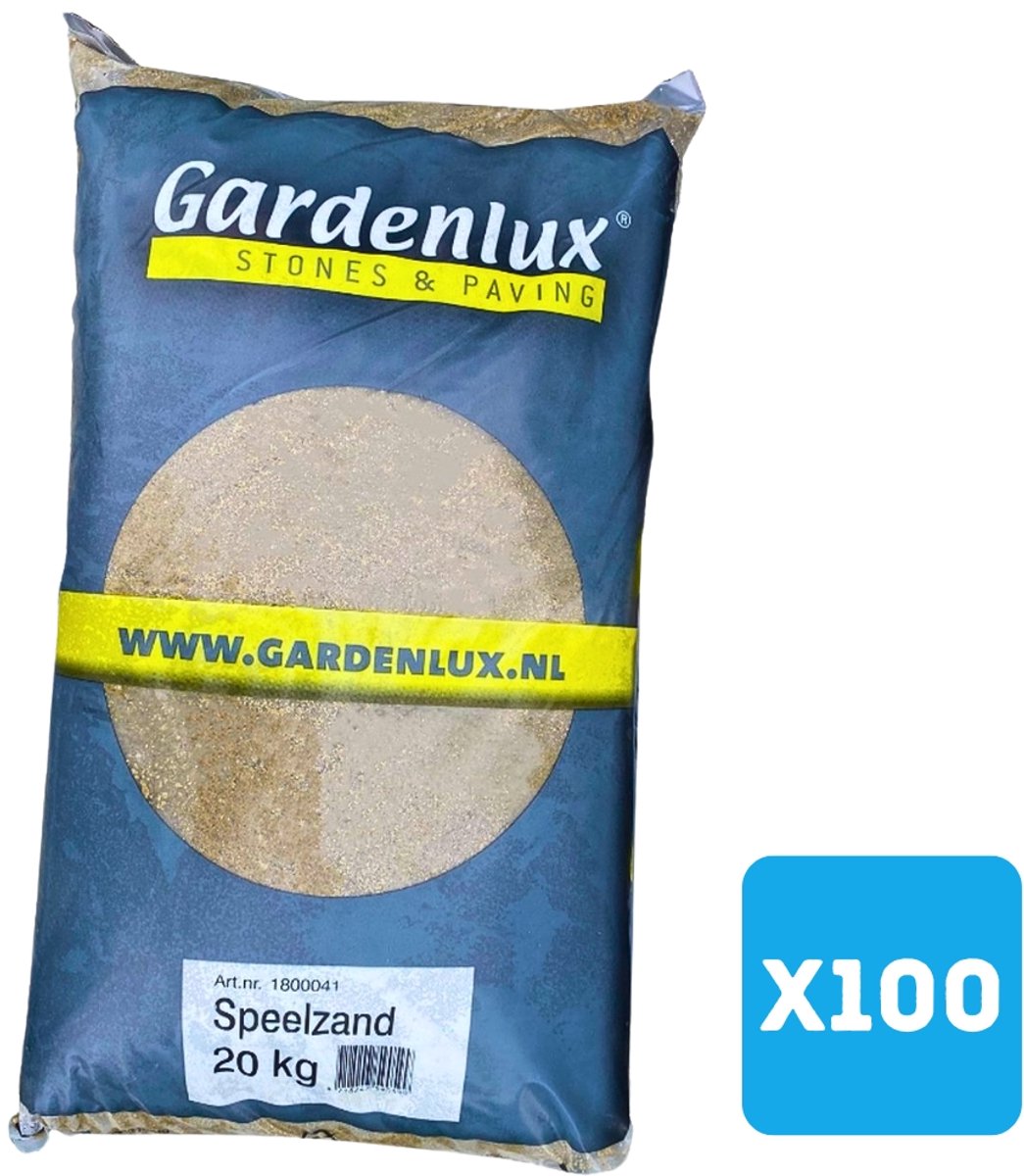   Speelzand -  bakzand voor Kinderen - Gecertificeerd - Voordeelverpakking 100 x 20 kg