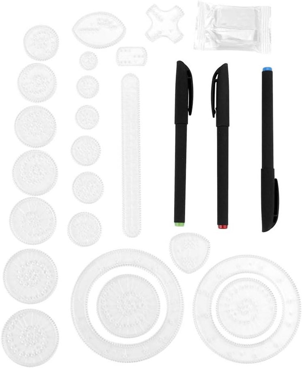 Garosa Magic Drawing Ruler - Creatieve Geometrie Spiral Patroon - Educatief Speelgoed voor Kinderen