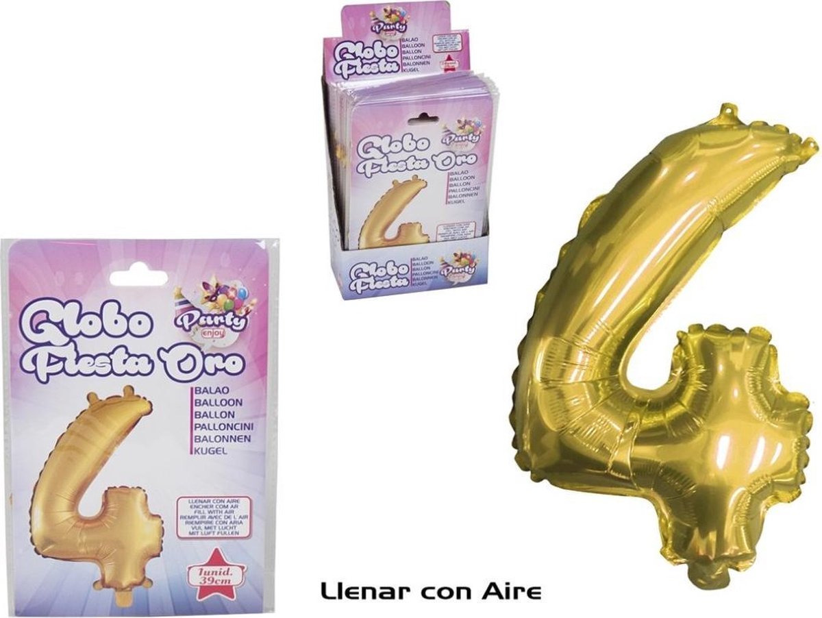 Gouden Feestballon 39 Cm Nº 4