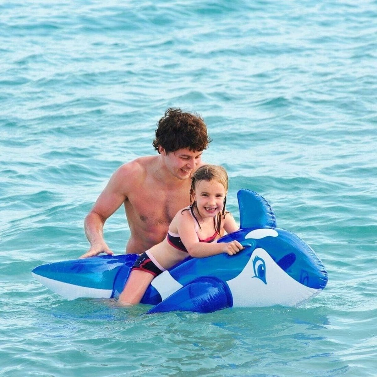 Opblaasbare Walvis Blauw 145x80 cm