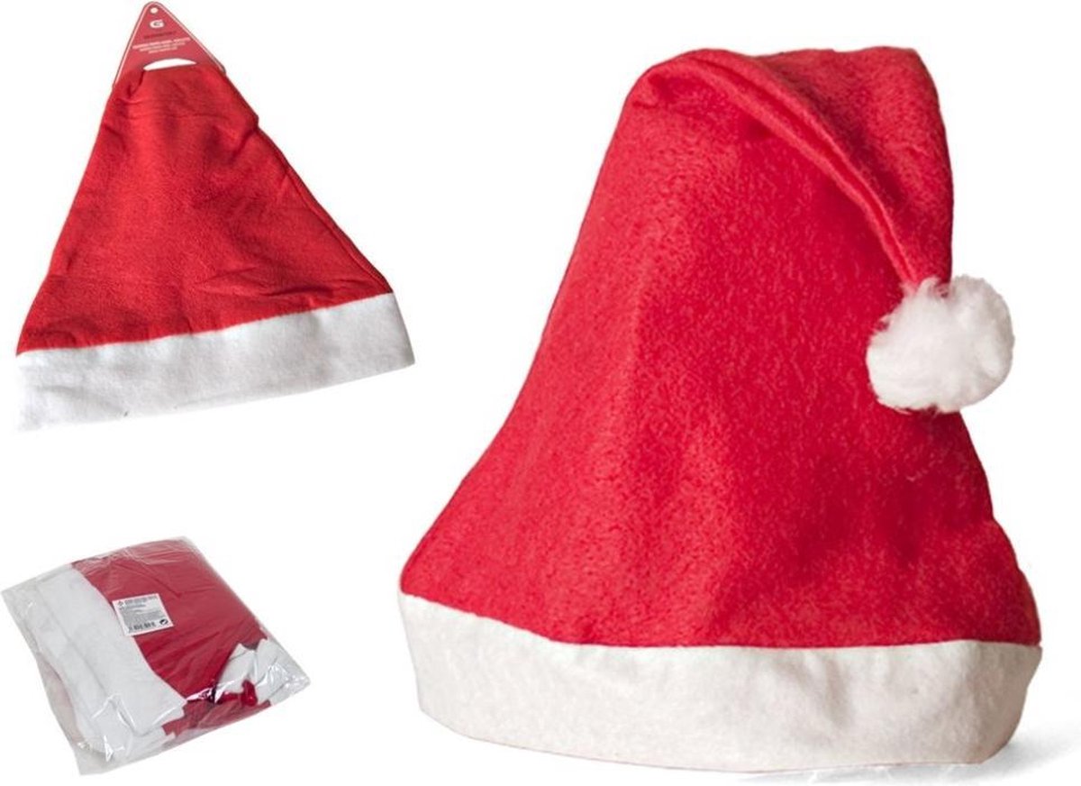 Papa Noel Volwassen Muts 30X40Cm