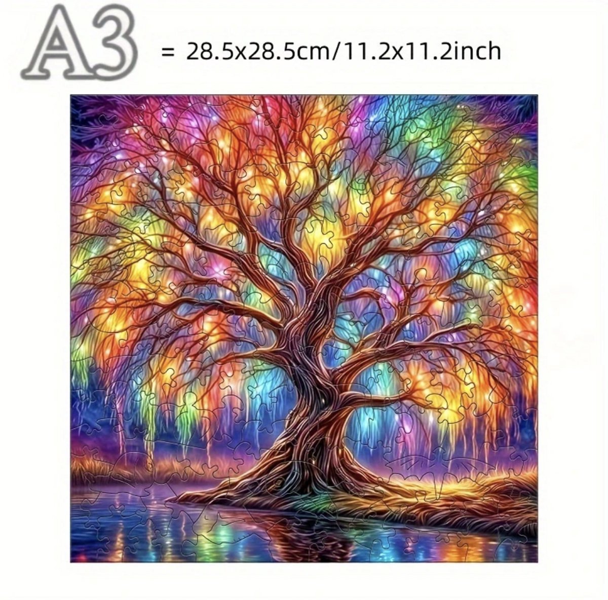 Puzzel speelgoed - Kleurrijke - Houten Puzzel - Maat A3 - Verjaardag cadeau - Cadeau - Vrienden - Familie