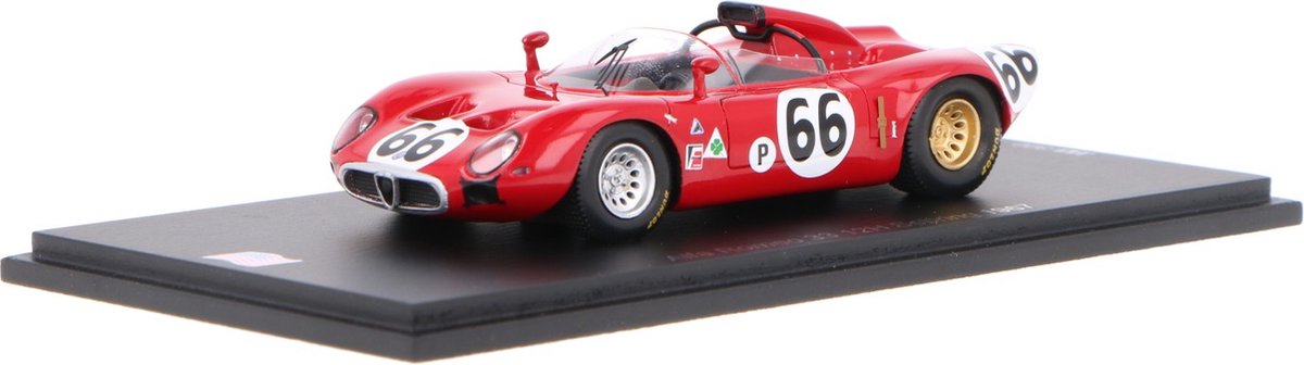 Alfa Romeo T33 Spark Modelauto 1:43 1967 Roberto Bussinello / Nanni Galli Autodelta US315 12H