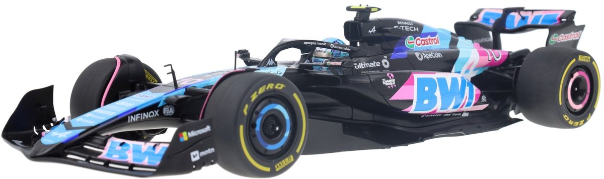 Alpine A524 Solido Modelauto 1:18 2024 Pierre Gasly BWT Alpine F1 Team S1814002 Monaco GP