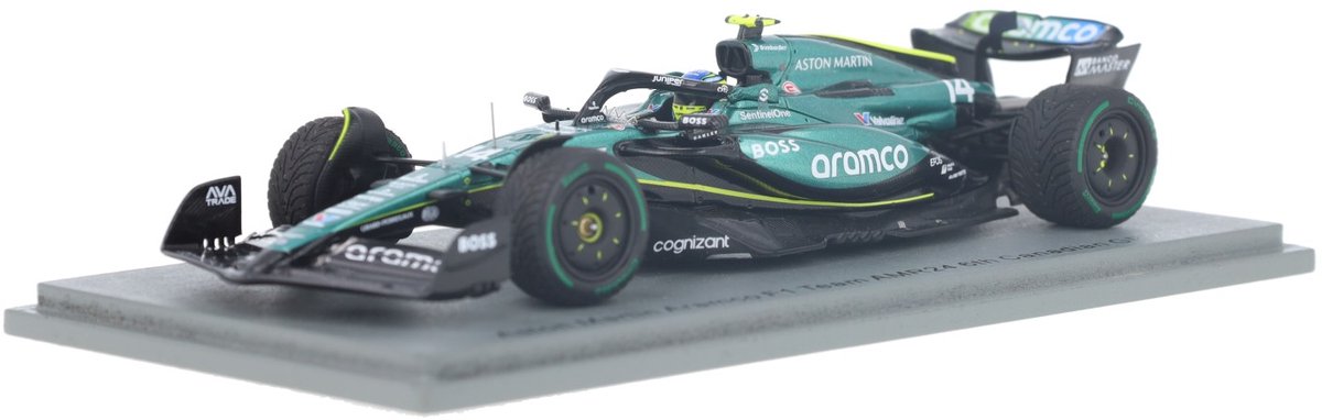 Aston Martin AMR24 Spark Models Modelauto 1:43 2024 Fernando Alonso Aston Martin Aramco F1 Team