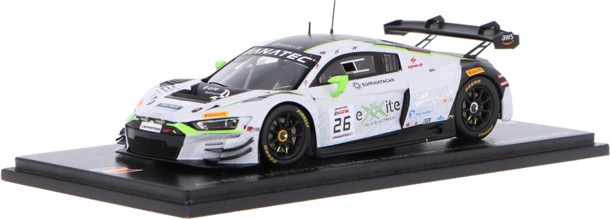 Audi R8 LMS GT3 EVO II Spark Modelauto 1:43 2023 Erwan Bastard / Grégoire Demoustier / Antoine