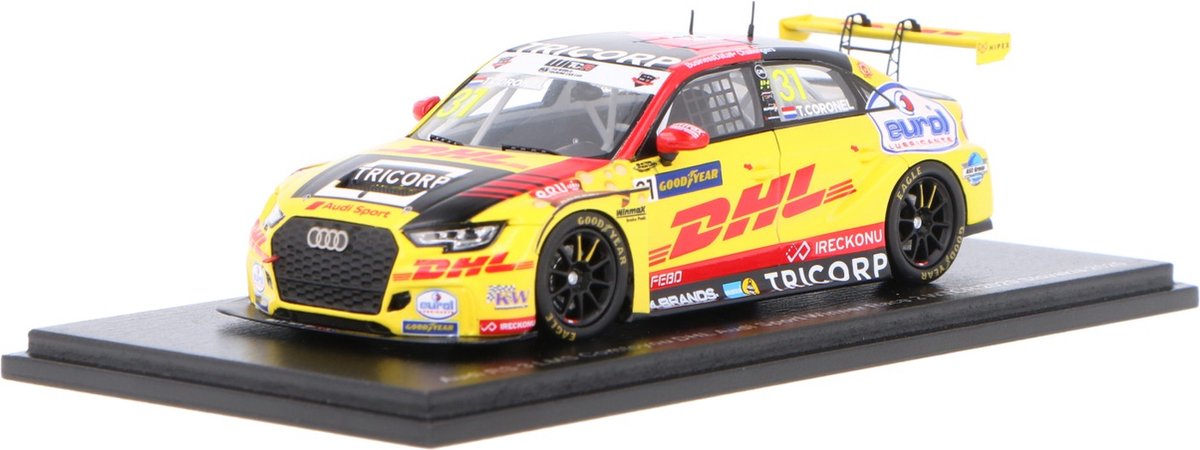 Audi RS 3 LMS Spark Models Modelauto 1:43 2020 Tom Coronel Comtoyou DHL Team Audi Sport S8969