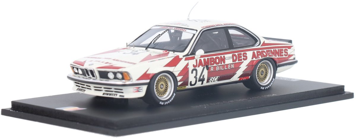 BMW 635 CSi Spark Models Modelauto 1:43 1984 Jean Pierre Jarier / Harald Huysman / Jean Pierre