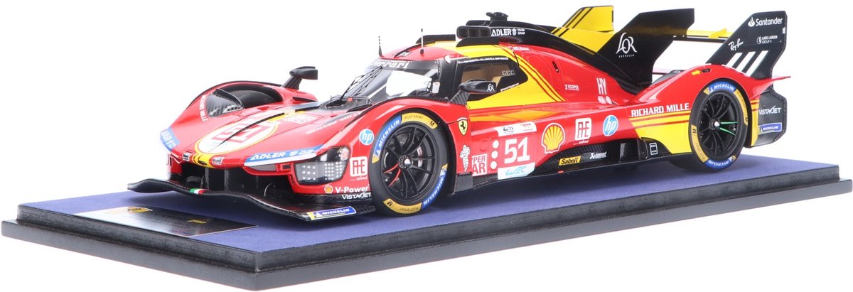 Ferrari 499P Hybrid Looksmart Modelauto 1:18 2024 Alessandro Pier Guidi / James Calado / Antonio