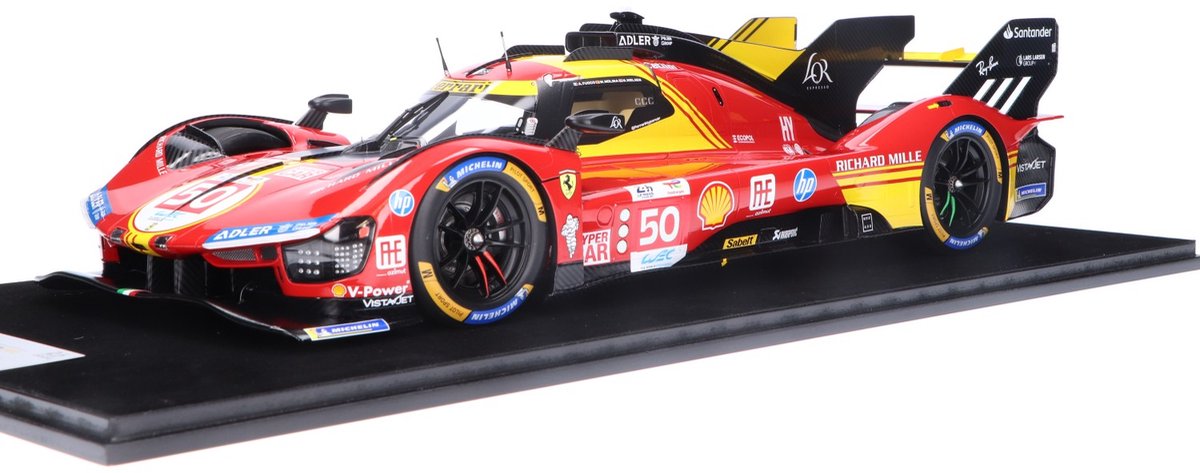 Ferrari 499P Looksmart Modelauto 1:12 2024 Antonio Fuoco / Miguel Molina / Nicklas Nielsen AF