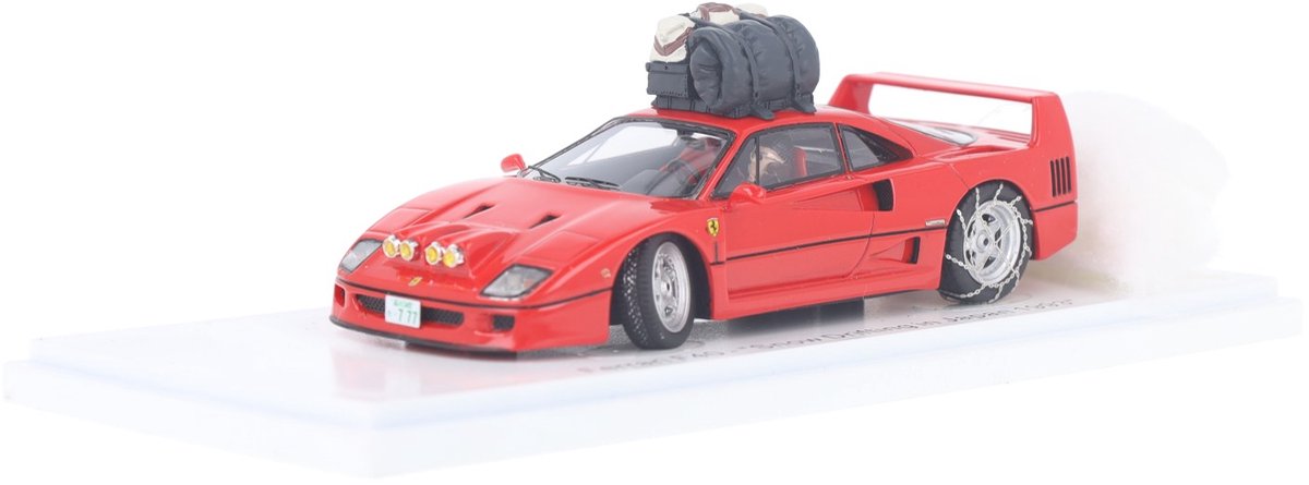 Ferrari F40 Snow Drifting in Japan KESS Modelauto 1:43 1993 KE43056480 Schaalmodel