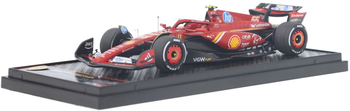 Ferrari SF24 BBR Models Modelauto 1:43 2024 Carlos Sainz Scuderia Ferrari BBRC303B Monaco GP