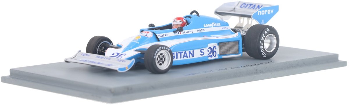 Ligier JS7 Spark Models Modelauto 1:43 1977 Niki Lauda Ligier Gitanes S3984 Zandvoort Test